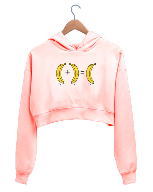 Quirkipedia GOUNDAMANI SENTHIL 1+1 banana Tamil Tamil, Womens Crop Hoodies