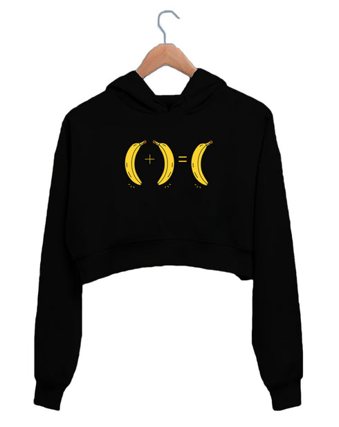 Quirkipedia GOUNDAMANI SENTHIL 1+1 banana Tamil Tamil, Womens Crop Hoodies