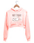 Quirkipedia CAT - NOT TODAY CATS Pets, Cute Womens Crop Hoodies