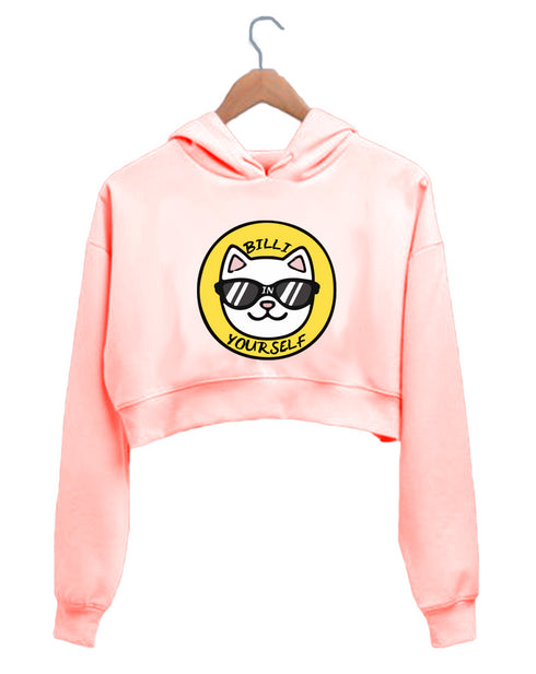 Quirkipedia BILLI IN YOURSELF Cats The classics, Womens Crop Hoodies