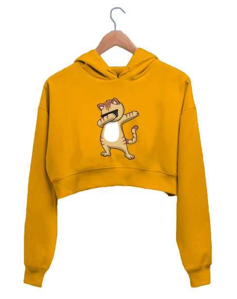 Quirkipedia CAT DAB Cats The classics, Womens Crop Hoodies