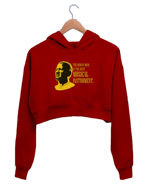 Quirkipedia The human mind is the best musical instrument Tamil Tamil, Pop Culture Womens Crop Hoodies
