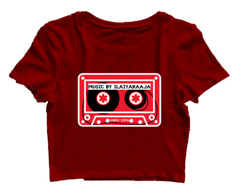 Quirkipedia MUSIC BY ILAYARAJA Tamil TAMIL, Womens Crop Tops
