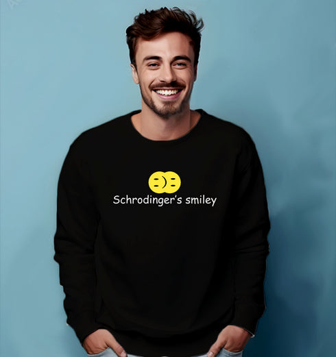 Quirkipedia SCHRODINGER'S SMILEY PHYSICS Science, Nerd, Geeky winter 23 Unisex Sweatshirts