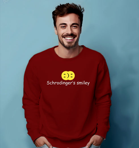 Quirkipedia SCHRODINGER'S SMILEY PHYSICS Science, Nerd, Geeky winter 23 Unisex Sweatshirts