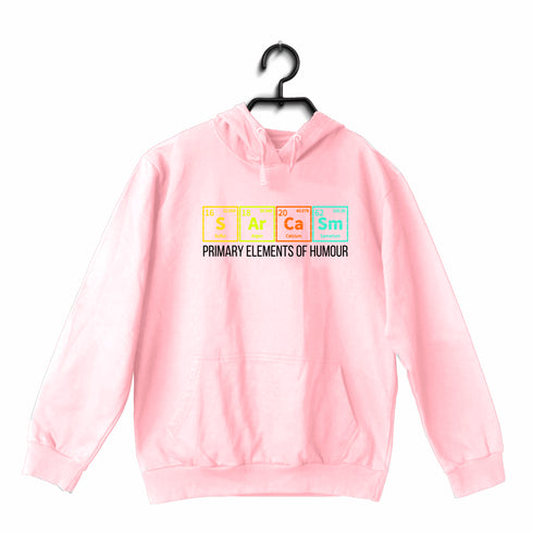 Quirkipedia PRIMARY ELEMENTS OF HUMOUR PHYSICS Science, Nerd, Geeky Hooded SweatShirts