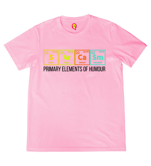 Quirkipedia PRIMARY ELEMENTS OF HUMOUR PHYSICS Science, Nerd, Geeky Mens TShirts