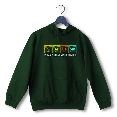 Quirkipedia PRIMARY ELEMENTS OF HUMOUR PHYSICS Science, Nerd, Geeky Hooded SweatShirts