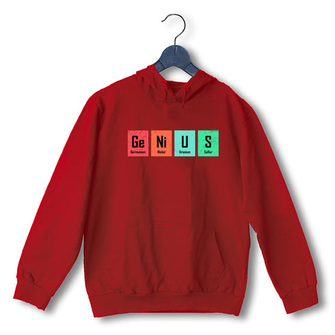 Quirkipedia Genius CHEMISTRY Science, Nerd, Geeky Hooded SweatShirts