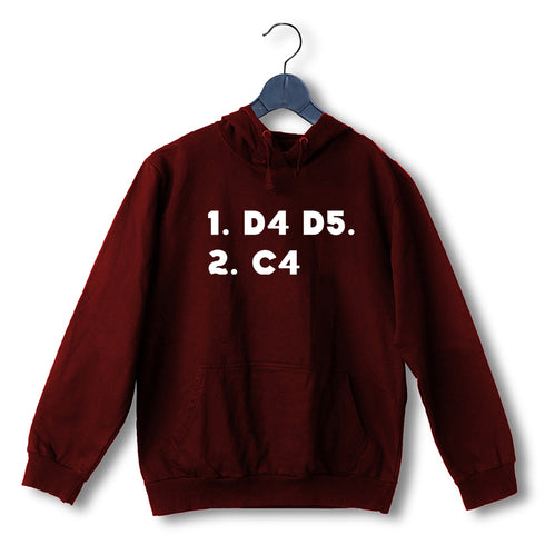Quirkipedia 1 D4 D5. 2. C4 Chess Sports, Hooded SweatShirts