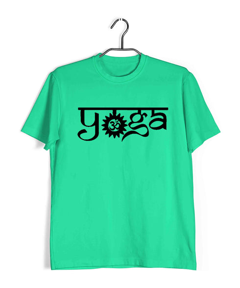 Yoga Classic Om Yoga Sports Fitness Casual Graphic Printed T-Shirt for Men