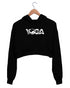 Quirkipedia Yoga Poses YOGA Fitness, Positivity, Mindfulness Womens Crop Hoodies