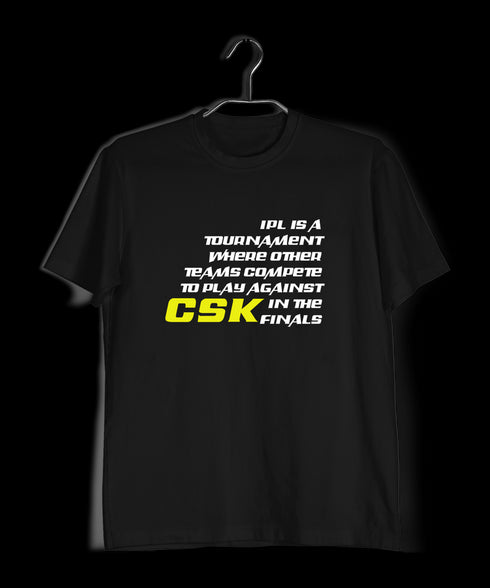 Quirkipedia CSK is IPL is CSK Cricket Sports, Mens TShirts