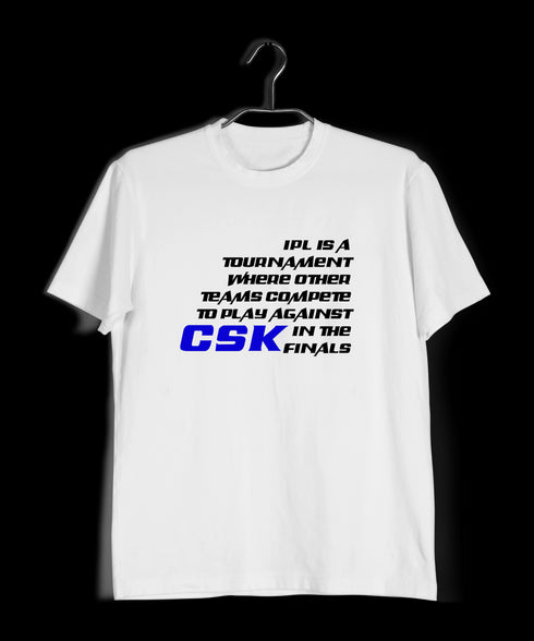 Quirkipedia CSK is IPL is CSK Cricket Sports, Mens TShirts