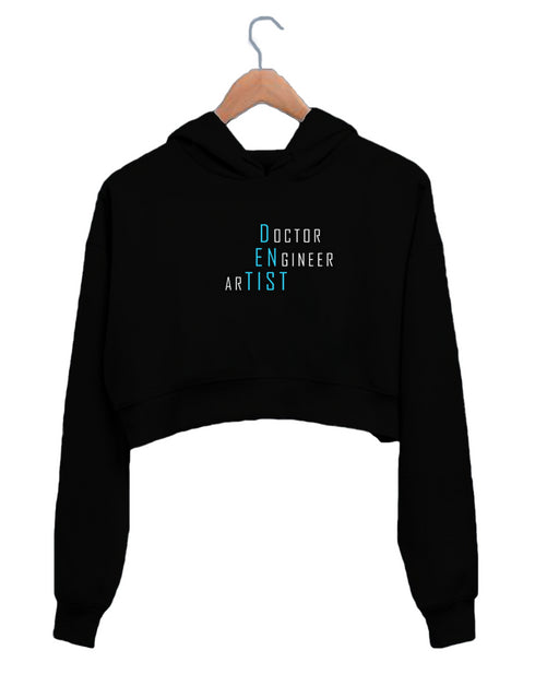 Quirkipedia Doctor Engineer Artist Dentist Dentists Dentist, Medicine, Womens Crop Hoodies