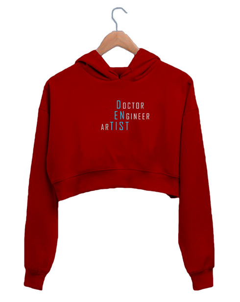 Quirkipedia Doctor Engineer Artist Dentist Dentists Dentist, Medicine, Womens Crop Hoodies