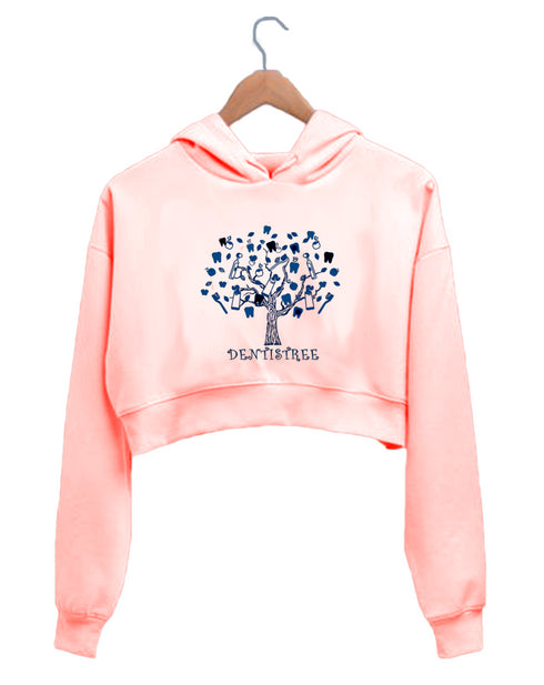 Quirkipedia Dentistree Dentists Dentist, Medicine, Womens Crop Hoodies
