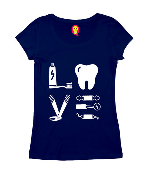 Quirkipedia Love Dentists Dentist, Medicine, Womens Tshirts