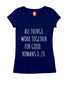 All things work together 8:28 Web Series Christianity,Manifest Womens Tshirts