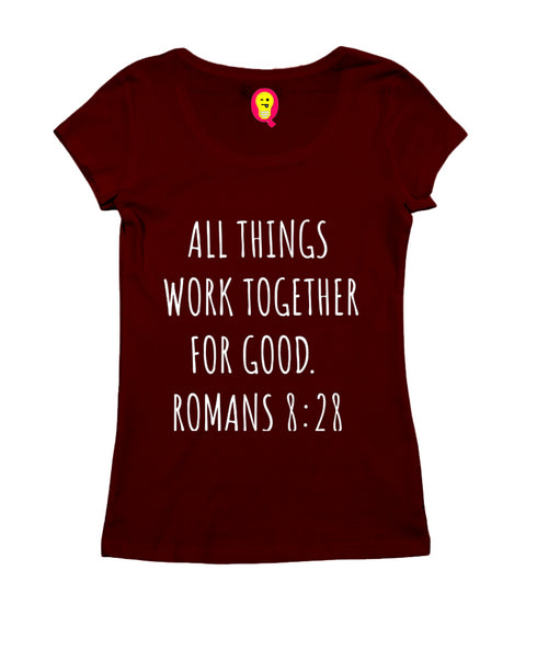 All things work together 8:28 Web Series Christianity,Manifest Womens Tshirts