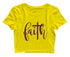 Faith with cross Christianity Womens Crop Tops