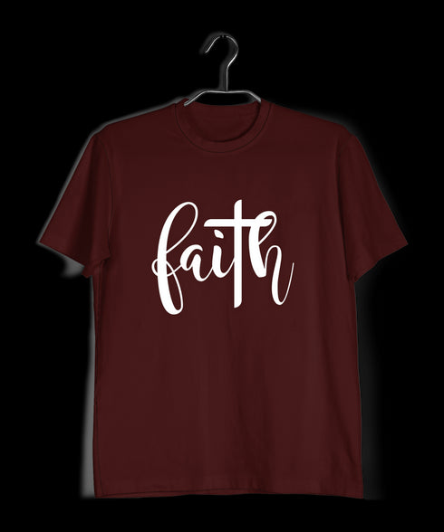 Faith with cross Christianity Mens TShirts