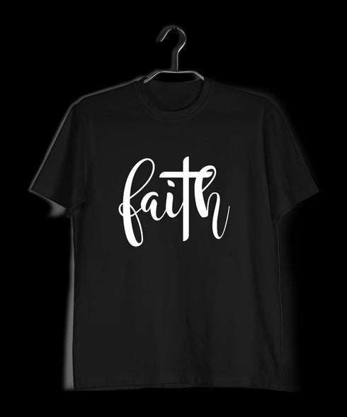 Faith with cross Christianity Mens TShirts
