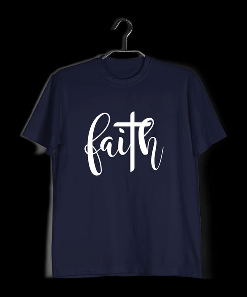Faith with cross Christianity Mens TShirts