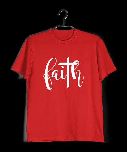 Faith with cross Christianity Mens TShirts