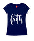 Faith with cross Christianity Womens Tshirts