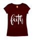 Faith with cross Christianity Womens Tshirts