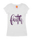 Faith with cross Christianity Womens Tshirts