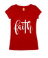 Faith with cross Christianity Womens Tshirts