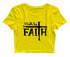 Walk by faith Christianity Womens Crop Tops