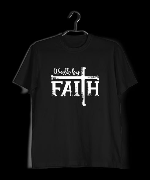 Walk by faith Christianity Mens TShirts