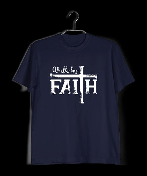 Walk by faith Christianity Mens TShirts