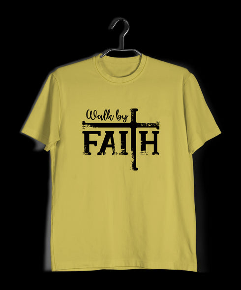 Walk by faith Christianity Mens TShirts