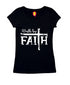 Walk by faith Christianity Womens Tshirts