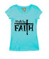 Walk by faith Christianity Womens Tshirts