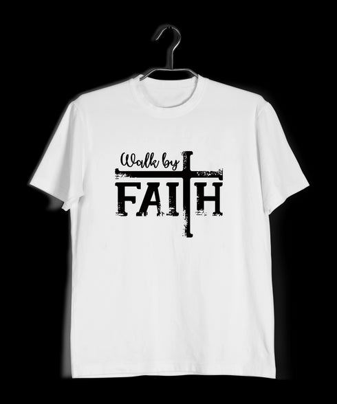 Walk by faith Christianity Mens TShirts