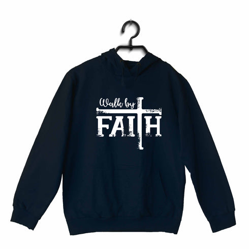 Walk by faith Christianity Hooded SweatShirts