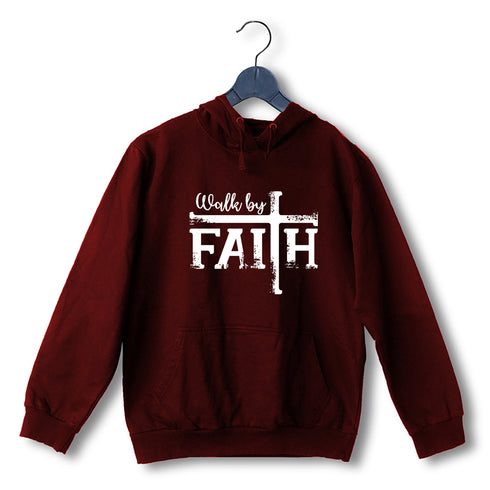 Walk by faith Christianity Hooded SweatShirts