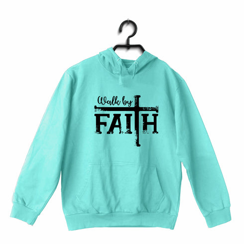 Walk by faith Christianity Hooded SweatShirts