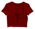 Faith in cross shape Christianity Womens Crop Tops