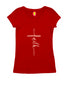Faith in cross shape Christianity Womens Tshirts