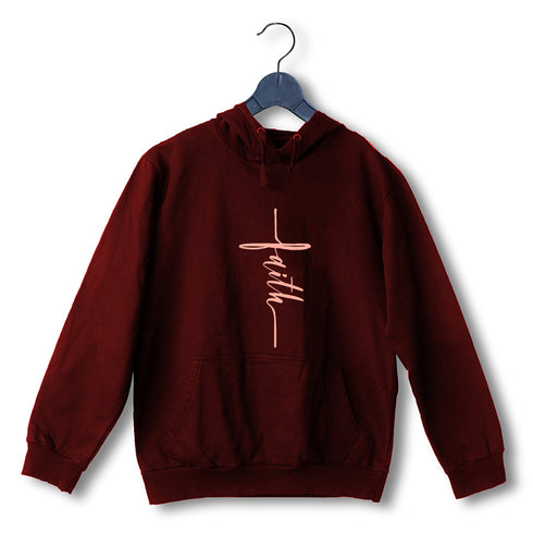 Faith in cross shape Christianity Hooded SweatShirts