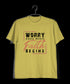 Worry ends when faith begins 2cor 5:7 Christianity Mens TShirts