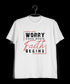 Worry ends when faith begins 2cor 5:7 Christianity Mens TShirts