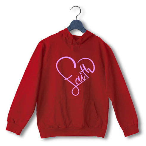Faith in heart shape Christianity Hooded SweatShirts