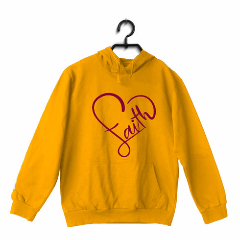 Faith in heart shape Christianity Hooded SweatShirts